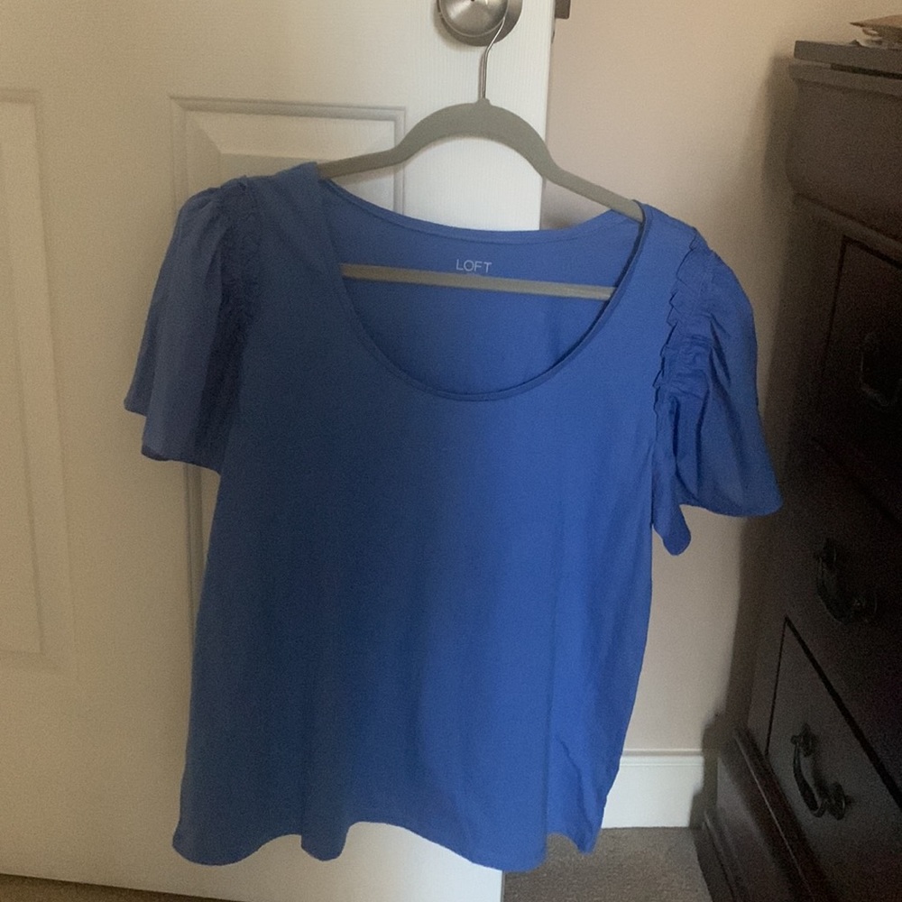 Loft shirt, size large, cornflower blue